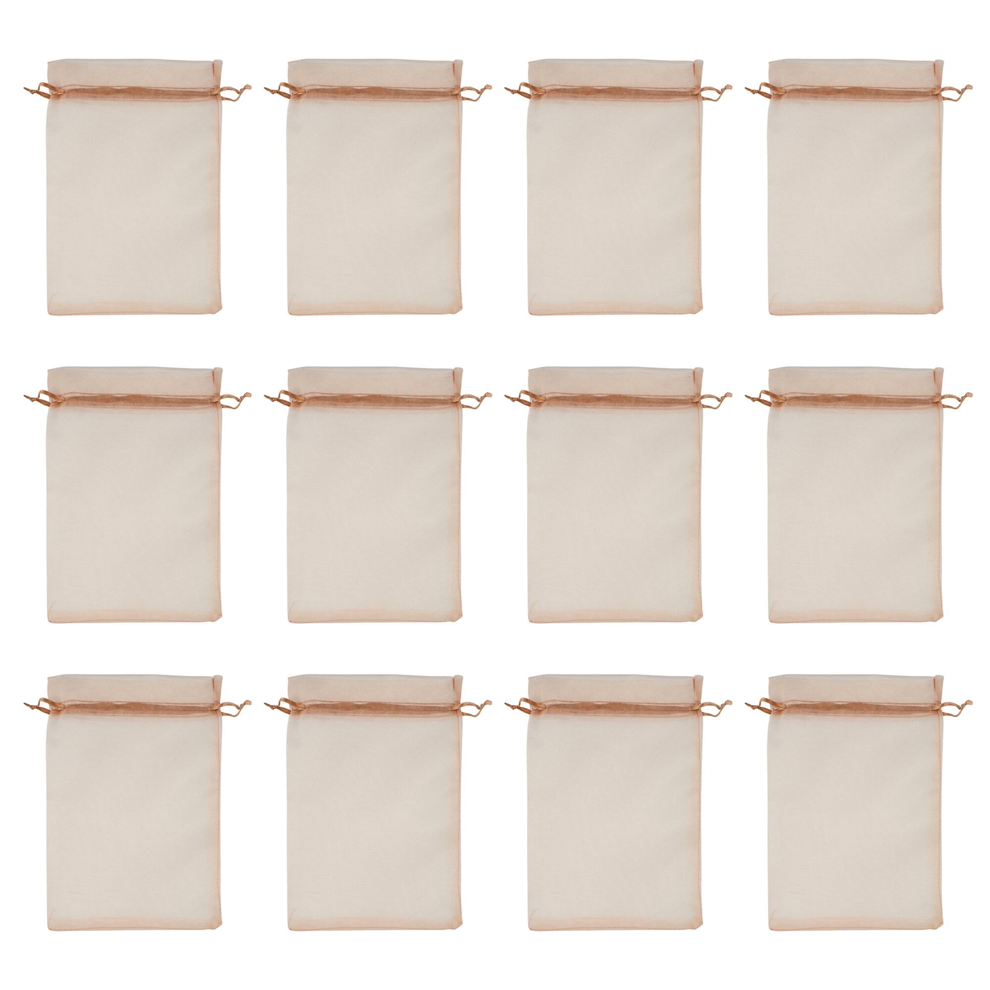 4.5" x 7" Gold Organza Favor Bags, 12ct. by Celebrate It™